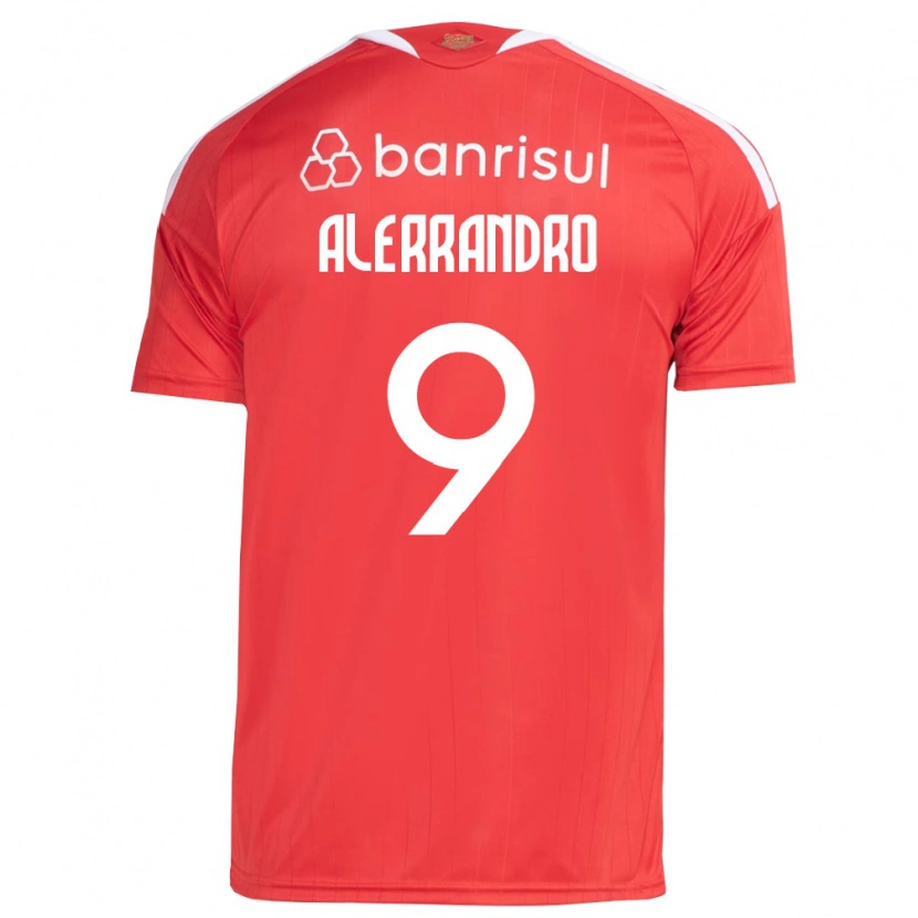 Danxen Kinder Alerrandro Barra Mansa Realino De Souza #9 Rot Weiß Heimtrikot Trikot 2026/27 T-Shirt
