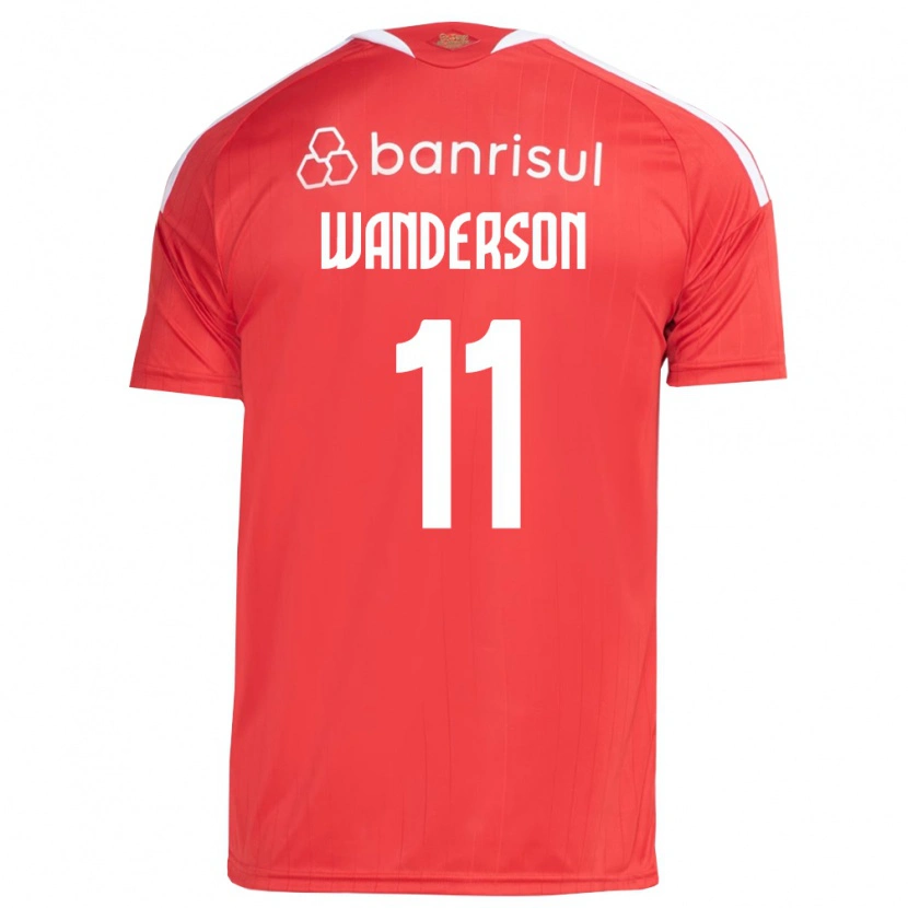 Danxen Kinder Wanderson #11 Rot Weiß Heimtrikot Trikot 2026/27 T-Shirt