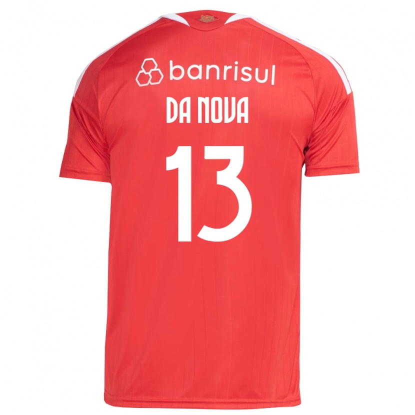 Danxen Kinder Érick Da Nova #13 Rot Weiß Heimtrikot Trikot 2026/27 T-Shirt