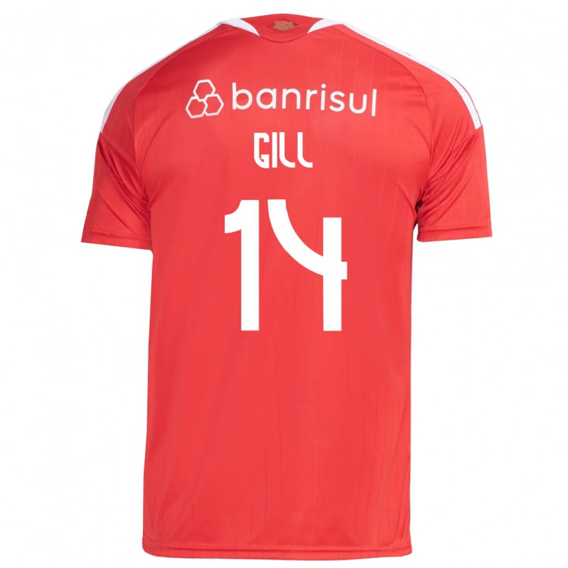 Danxen Kinder Antonio Gill #14 Rot Weiß Heimtrikot Trikot 2026/27 T-Shirt