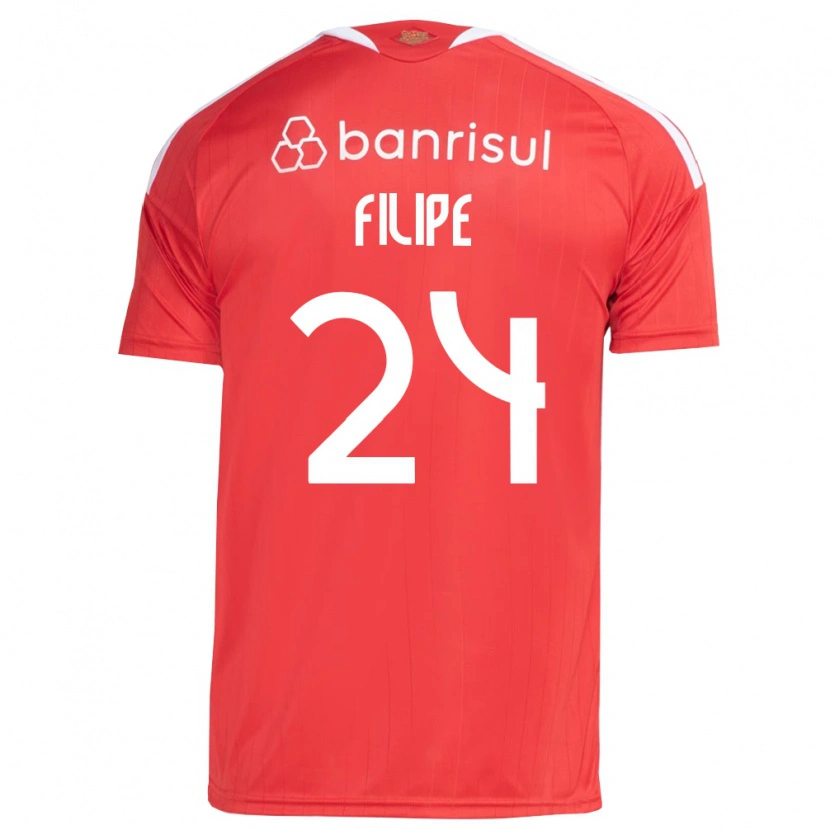 Danxen Kinder Filipe Sírio #24 Rot Weiß Heimtrikot Trikot 2026/27 T-Shirt
