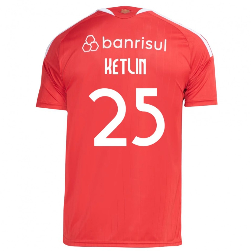 Danxen Kinder Ketlin #25 Rot Weiß Heimtrikot Trikot 2026/27 T-Shirt