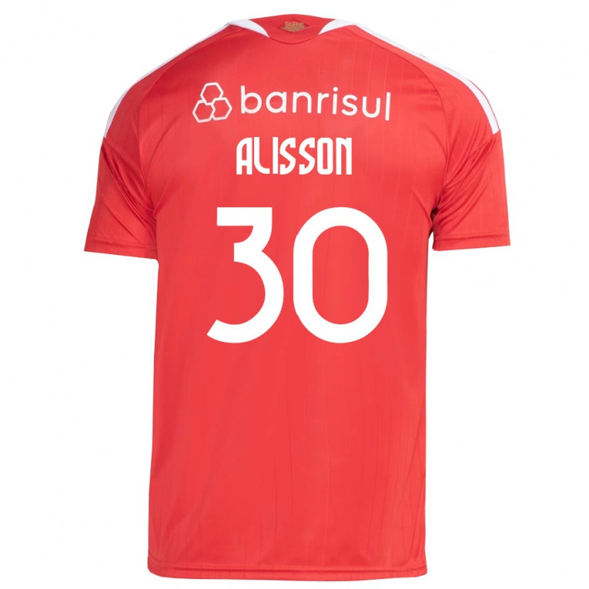 Danxen Kinder Alisson Rodrigues De Melo #30 Rot Weiß Heimtrikot Trikot 2026/27 T-Shirt
