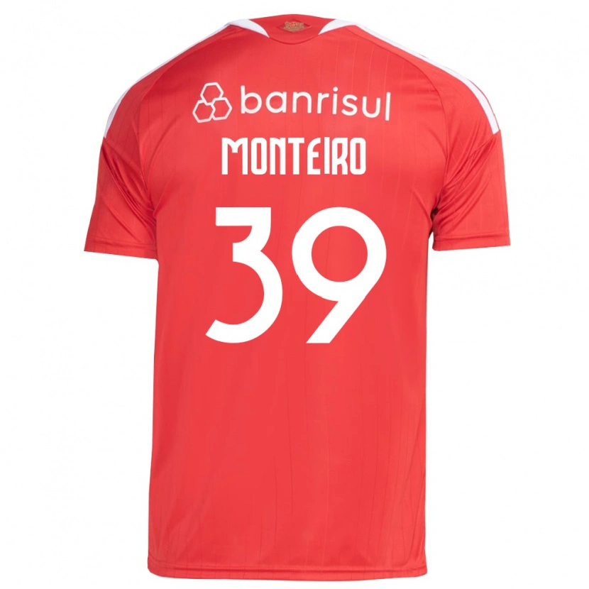 Danxen Kinder Letícia Monteiro #39 Rot Weiß Heimtrikot Trikot 2026/27 T-Shirt