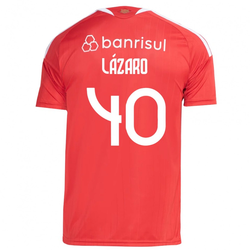 Danxen Kinder Lázaro Gonçalves Do Nascimento Junior #40 Rot Weiß Heimtrikot Trikot 2026/27 T-Shirt