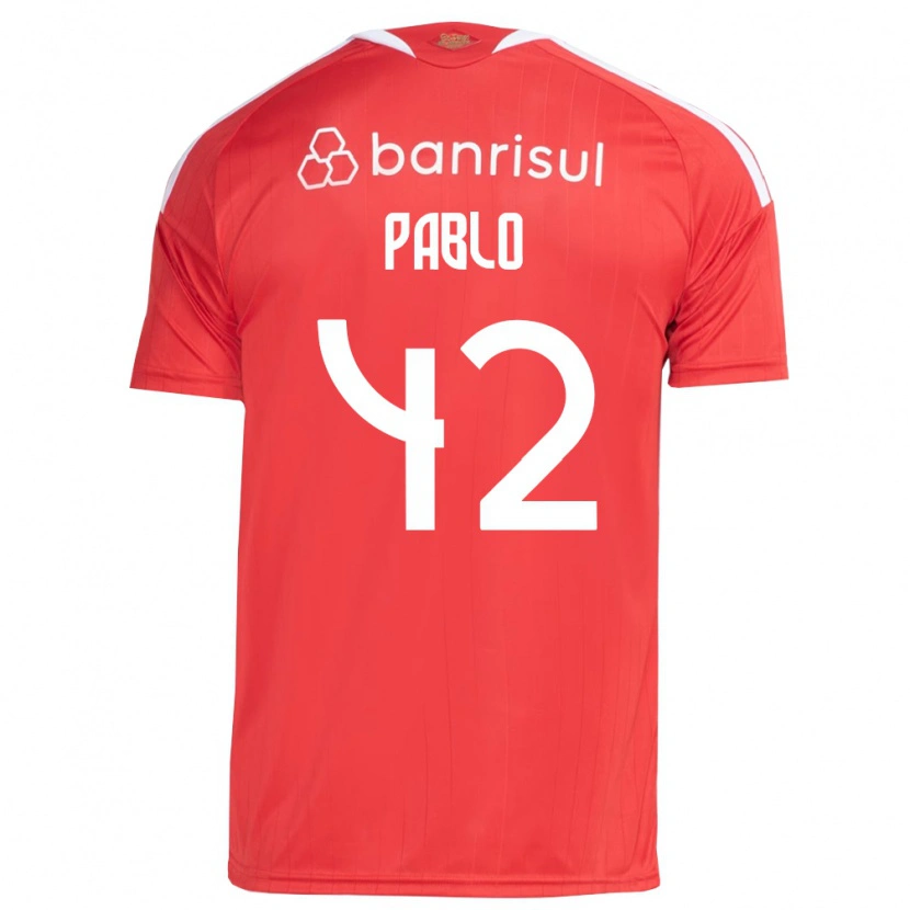 Danxen Kinder Pablo #42 Rot Weiß Heimtrikot Trikot 2026/27 T-Shirt