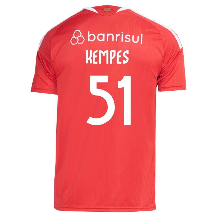 Danxen Kinder João Gabriel Kempes Gonçalves #51 Rot Weiß Heimtrikot Trikot 2026/27 T-Shirt