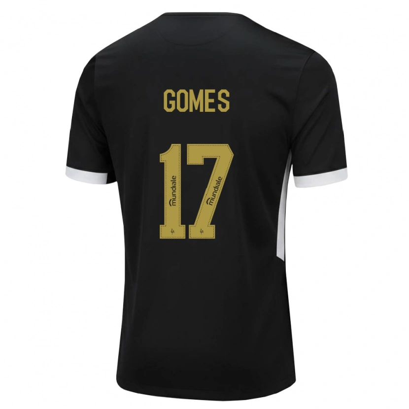 Danxen Kinder Igor Gomes #17 Schwarz Weiß Gelb Heimtrikot Trikot 2026/27 T-Shirt