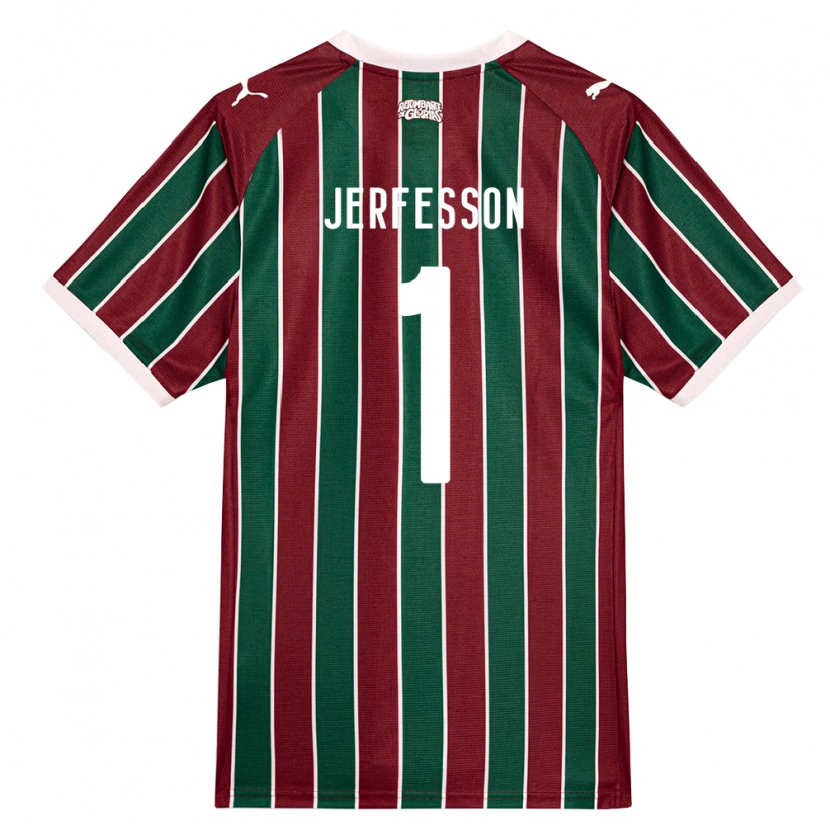 Danxen Kinder Jerfesson Rodrigues Santana #1 Grün Burgund Weiß Heimtrikot Trikot 2026/27 T-Shirt