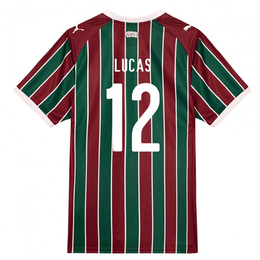 Danxen Kinder André Lucas #12 Grün Burgund Weiß Heimtrikot Trikot 2026/27 T-Shirt
