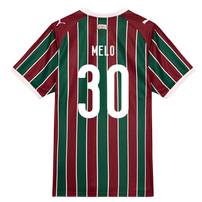 Danxen Kinder Felipe Melo #30 Grün Burgund Weiß Heimtrikot Trikot 2026/27 T-Shirt