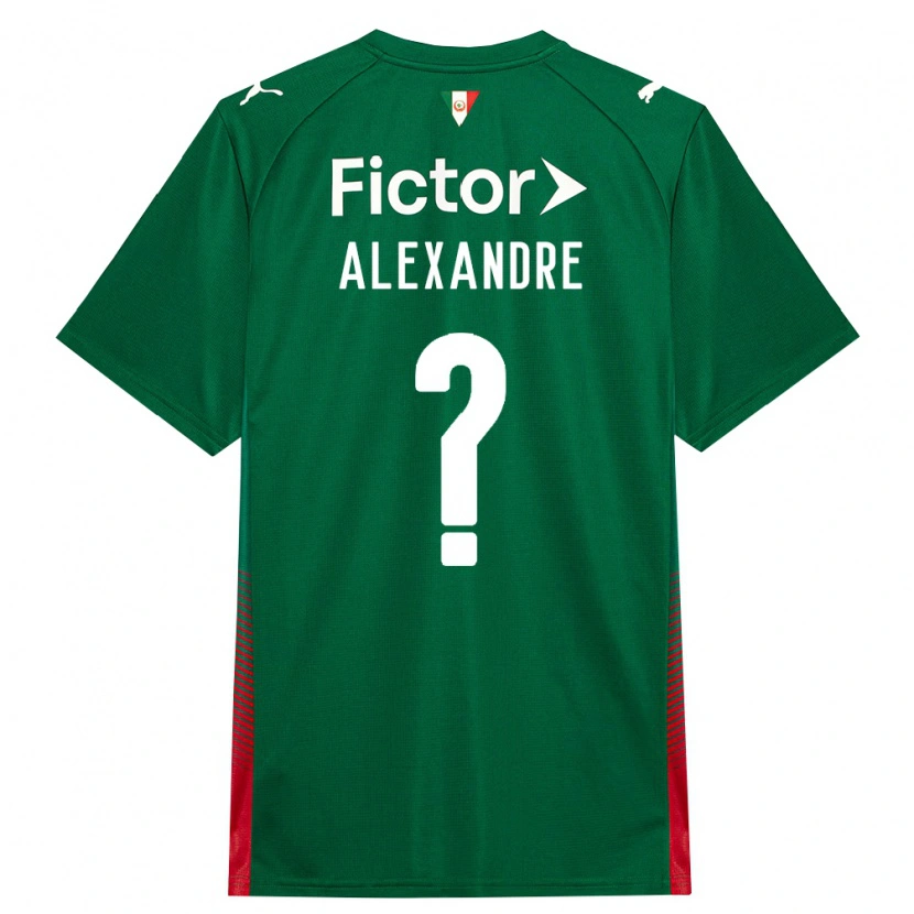 Danxen Kinder Alexandre Gabini Costa #0 Grün Rot Weiß Heimtrikot Trikot 2026/27 T-Shirt
