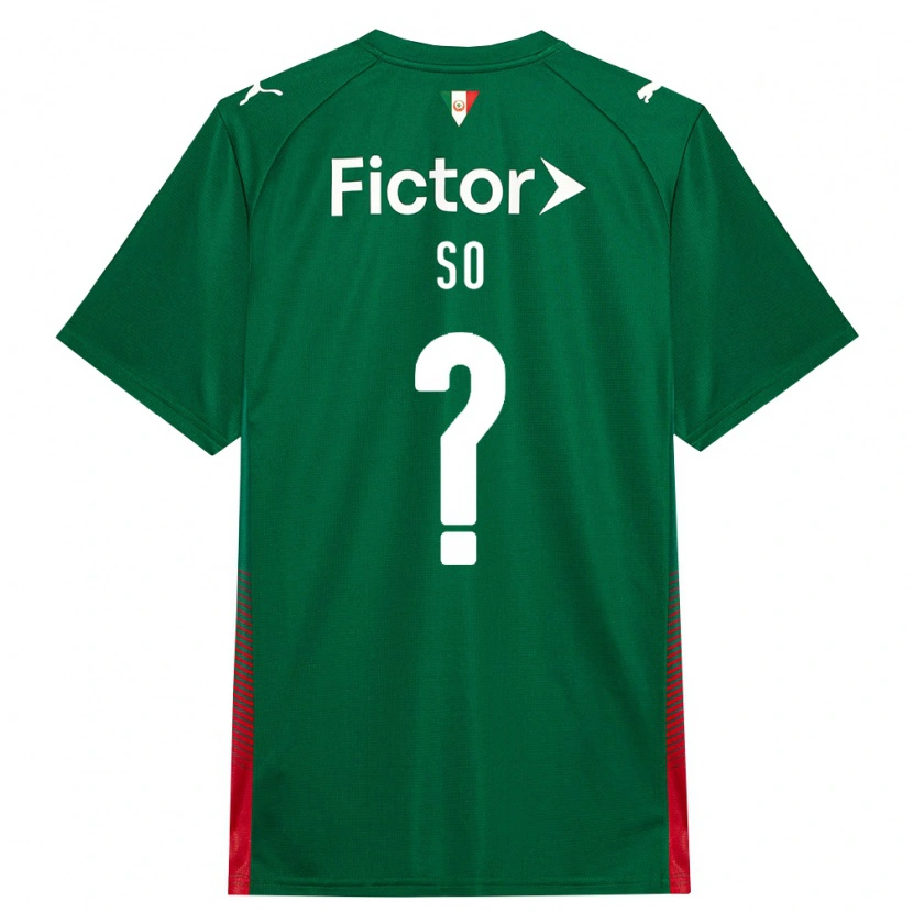 Danxen Kinder Fábio Só #0 Grün Rot Weiß Heimtrikot Trikot 2026/27 T-Shirt