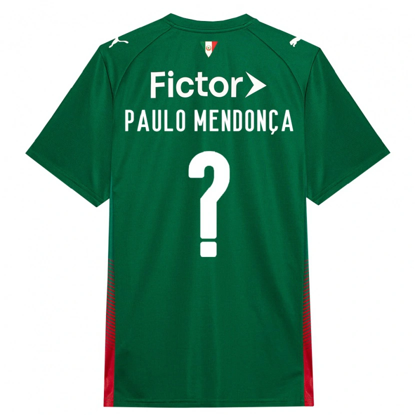 Danxen Kinder João Paulo Mendonça #0 Grün Rot Weiß Heimtrikot Trikot 2026/27 T-Shirt