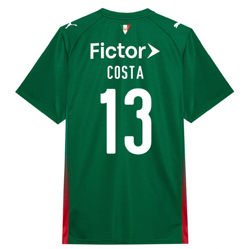 Danxen Kinder Enzo Costa #13 Grün Rot Weiß Heimtrikot Trikot 2026/27 T-Shirt