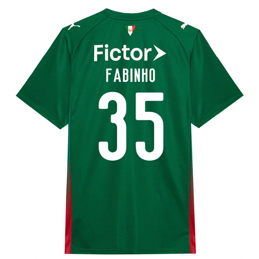 Danxen Kinder Fabinho #35 Grün Rot Weiß Heimtrikot Trikot 2026/27 T-Shirt