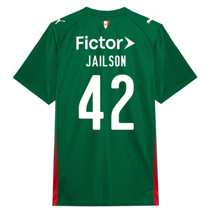 Danxen Kinder Jailson #42 Grün Rot Weiß Heimtrikot Trikot 2026/27 T-Shirt