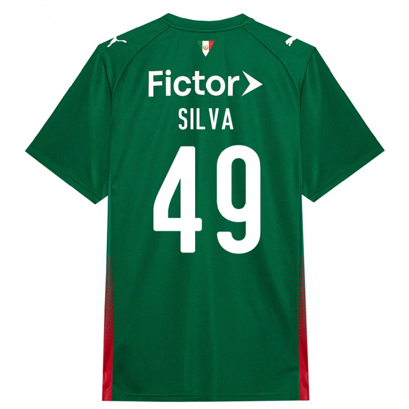 Danxen Kinder Gabriel Silva #49 Grün Rot Weiß Heimtrikot Trikot 2026/27 T-Shirt