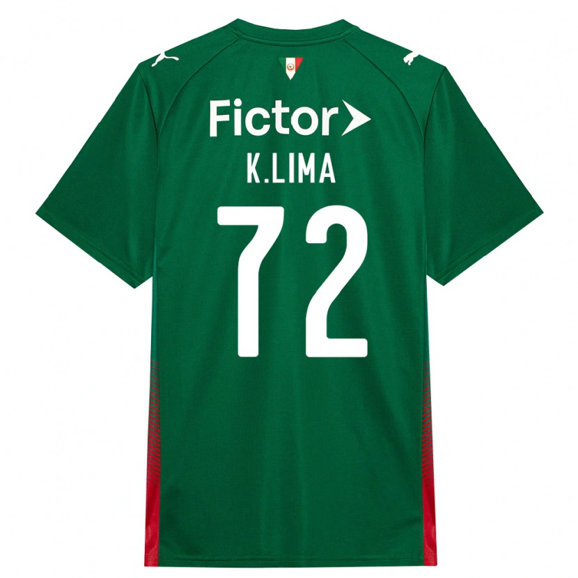 Danxen Kinder Kauan Lima #72 Grün Rot Weiß Heimtrikot Trikot 2026/27 T-Shirt