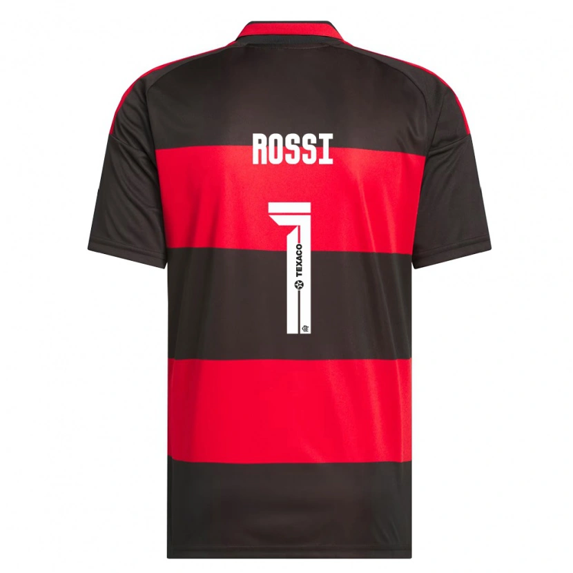 Danxen Kinder Agustín Rossi #1 Rot Schwarz Weiß Heimtrikot Trikot 2026/27 T-Shirt