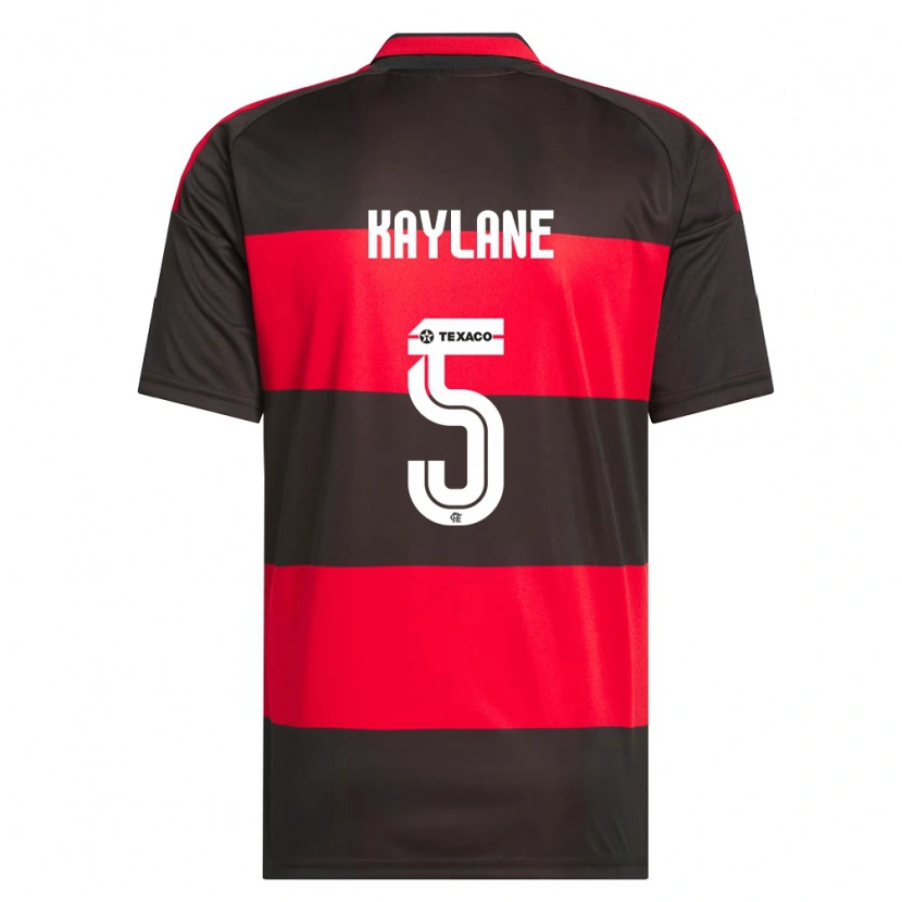 Danxen Kinder Kaylane #5 Rot Schwarz Weiß Heimtrikot Trikot 2026/27 T-Shirt