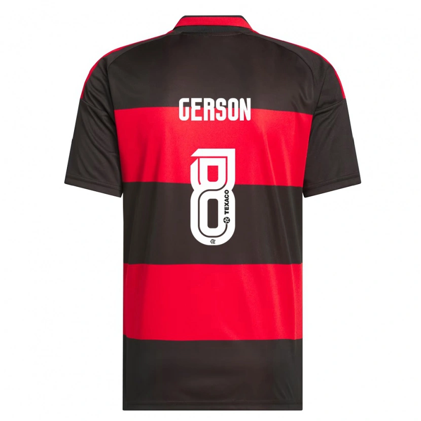 Danxen Kinder Gerson #8 Rot Schwarz Weiß Heimtrikot Trikot 2026/27 T-Shirt