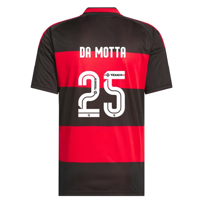 Danxen Kinder Piris Da Motta #25 Rot Schwarz Weiß Heimtrikot Trikot 2026/27 T-Shirt