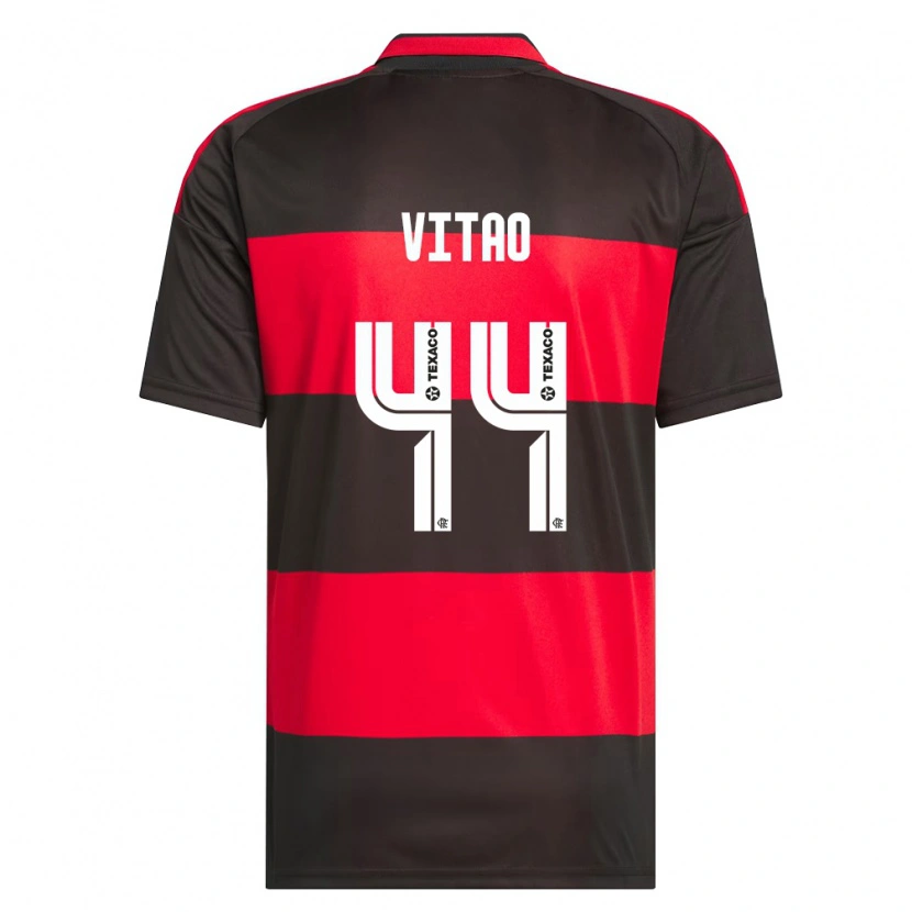 Danxen Kinder Vitor Eduardo Da Silva Matos #44 Rot Schwarz Weiß Heimtrikot Trikot 2026/27 T-Shirt