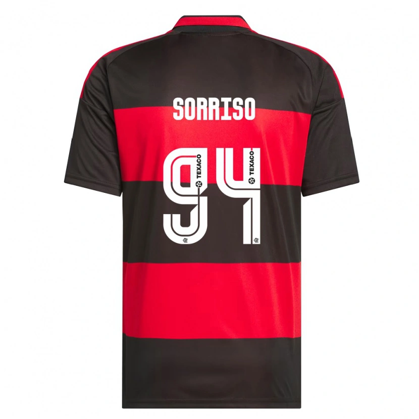 Danxen Kinder Sorriso #94 Rot Schwarz Weiß Heimtrikot Trikot 2026/27 T-Shirt