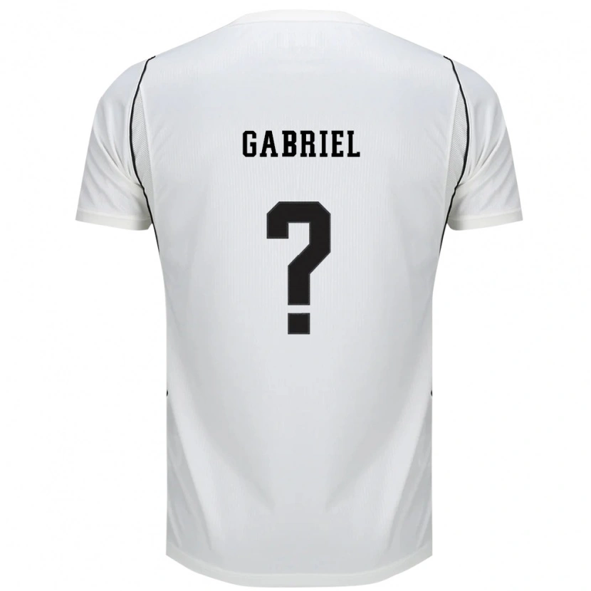 Danxen Kinder Gabriel #0 Weiß Schwarz Rot Heimtrikot Trikot 2026/27 T-Shirt