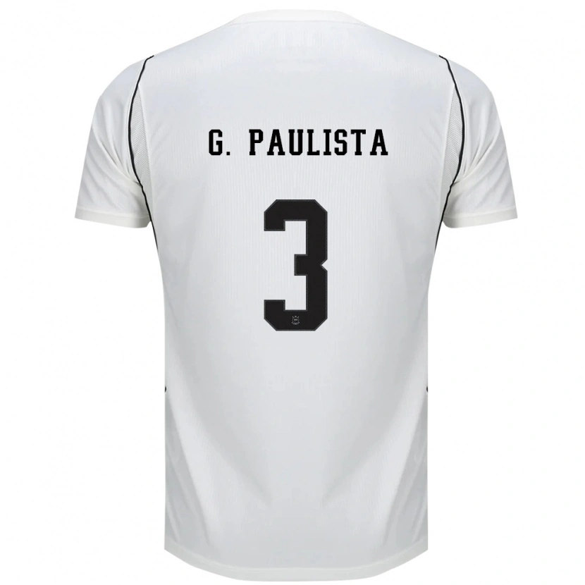 Danxen Kinder Gabriel Paulista #3 Weiß Schwarz Rot Heimtrikot Trikot 2026/27 T-Shirt