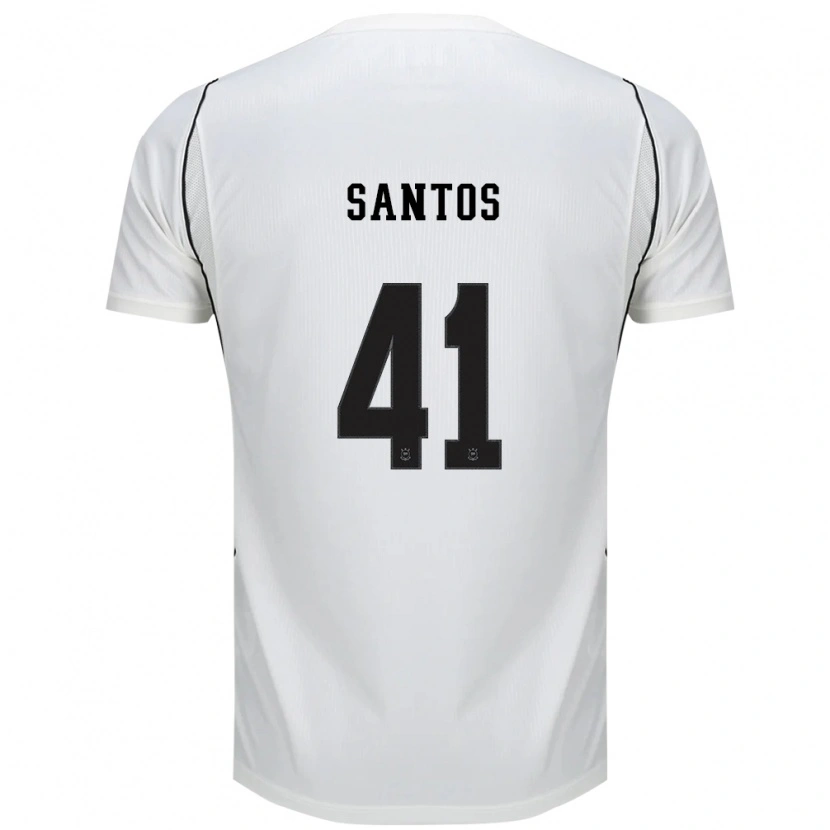Danxen Kinder Renato Santos #41 Weiß Schwarz Rot Heimtrikot Trikot 2026/27 T-Shirt