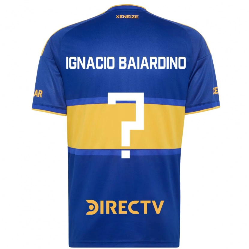 Danxen Kinder Juan Ignacio Baiardino #0 Königsblau Gelb Heimtrikot Trikot 2026/27 T-Shirt