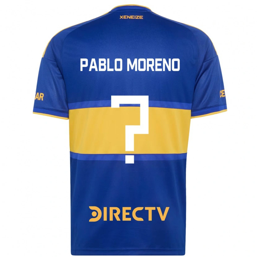 Danxen Kinder Juan Pablo Moreno #0 Königsblau Gelb Heimtrikot Trikot 2026/27 T-Shirt