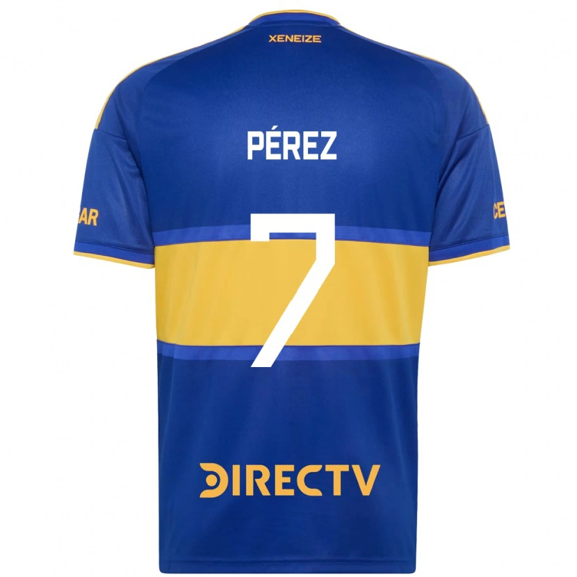 Danxen Kinder Franco Pérez #7 Königsblau Gelb Heimtrikot Trikot 2026/27 T-Shirt