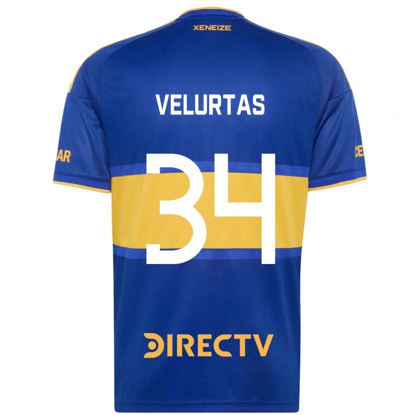 Danxen Kinder Pedro Velurtas #34 Königsblau Gelb Heimtrikot Trikot 2026/27 T-Shirt