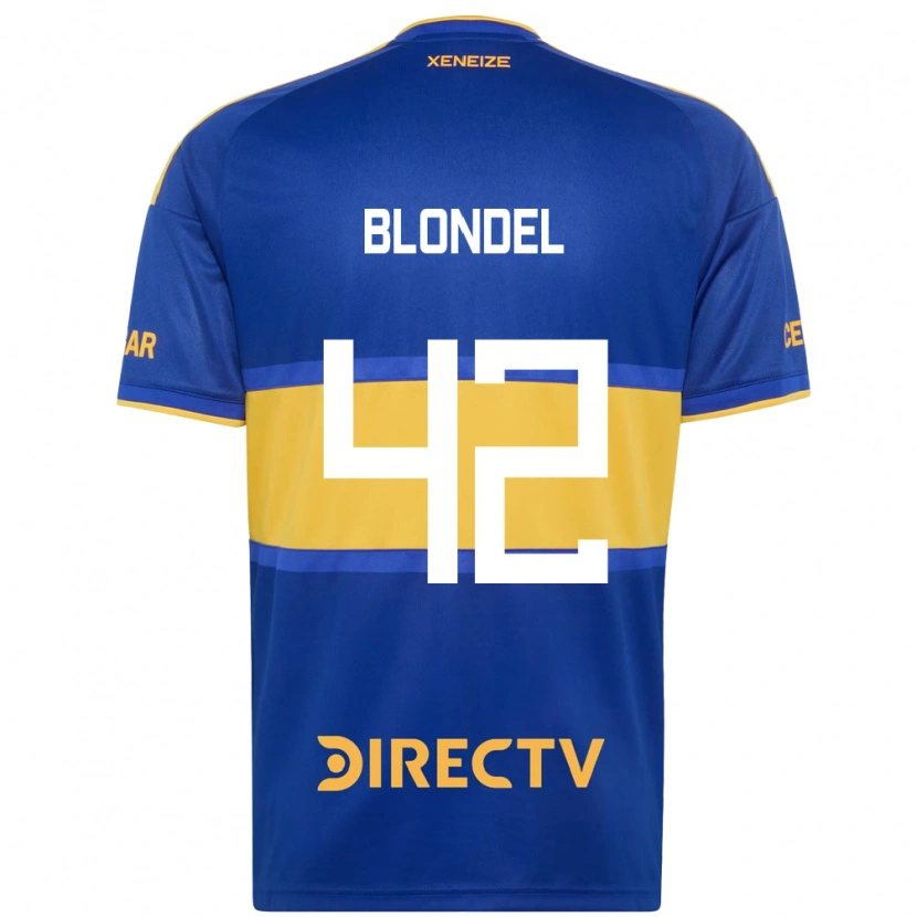 Danxen Kinder Lucas Blondel #42 Königsblau Gelb Heimtrikot Trikot 2026/27 T-Shirt