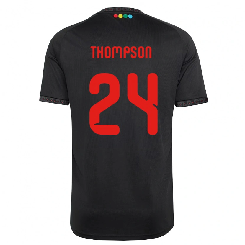 Danxen Kinder Jordhy Thompson #24 Schwarz Rot Auswärtstrikot Trikot 2026/27 T-Shirt