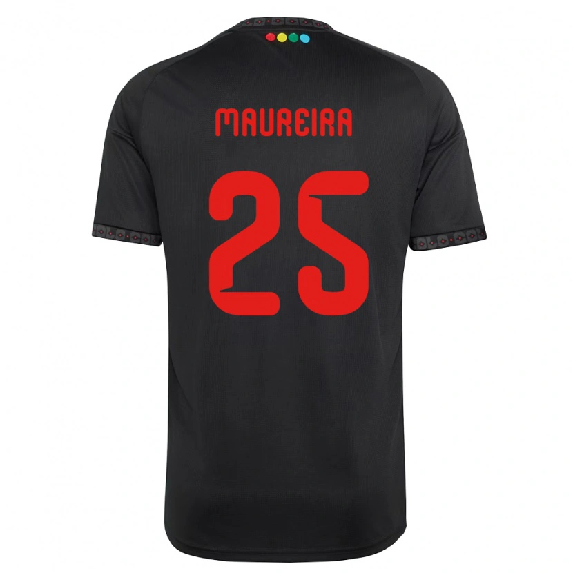 Danxen Kinder Gabriel Maureira #25 Schwarz Rot Auswärtstrikot Trikot 2026/27 T-Shirt