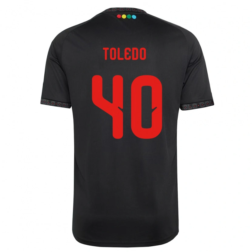 Danxen Kinder Miguel Toledo #40 Schwarz Rot Auswärtstrikot Trikot 2026/27 T-Shirt