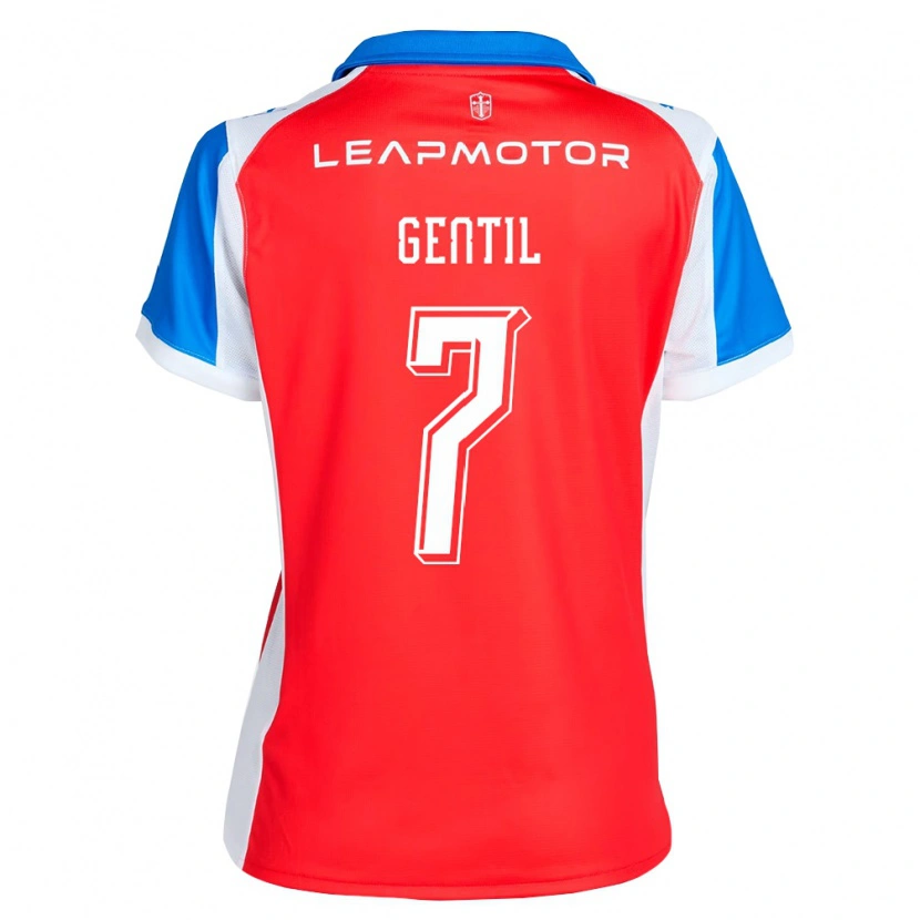 Danxen Kinder Jader Gentil #7 Rot Blau Auswärtstrikot Trikot 2026/27 T-Shirt