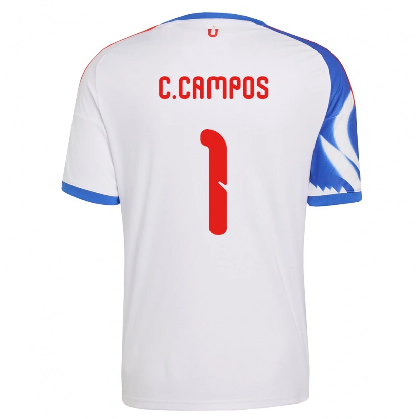Danxen Kinder Cristóbal Campos #1 Weiß Marineblau Auswärtstrikot Trikot 2026/27 T-Shirt