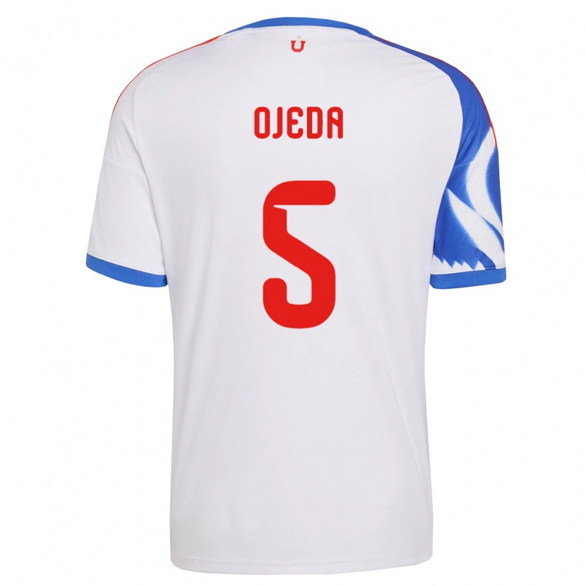 Danxen Kinder Emmanuel Ojeda #5 Weiß Marineblau Auswärtstrikot Trikot 2026/27 T-Shirt