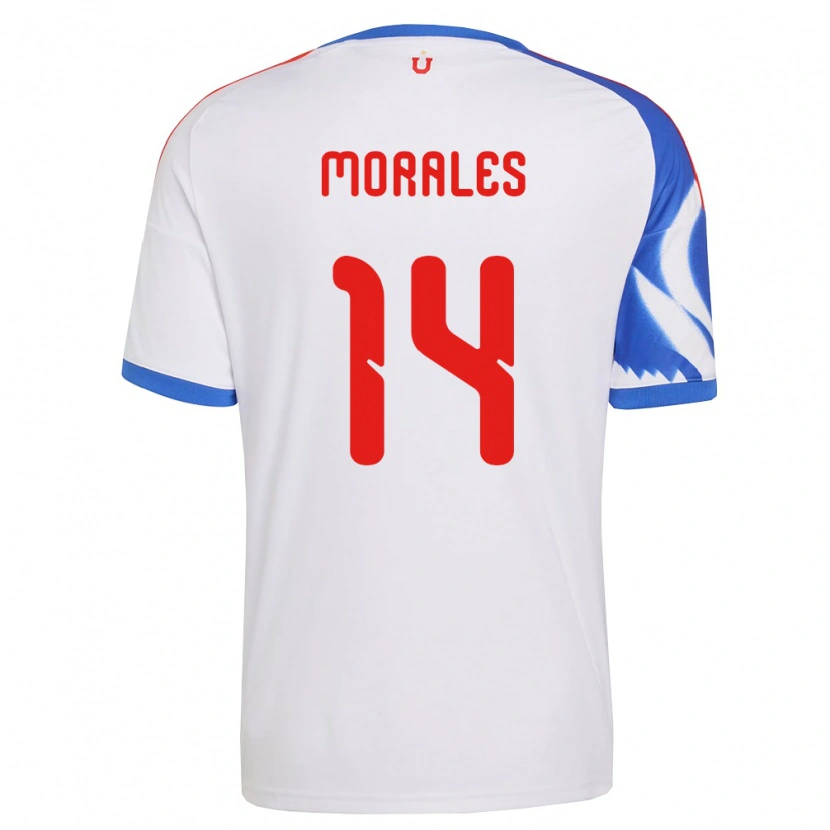 Danxen Kinder Marcelo Morales #14 Weiß Marineblau Auswärtstrikot Trikot 2026/27 T-Shirt
