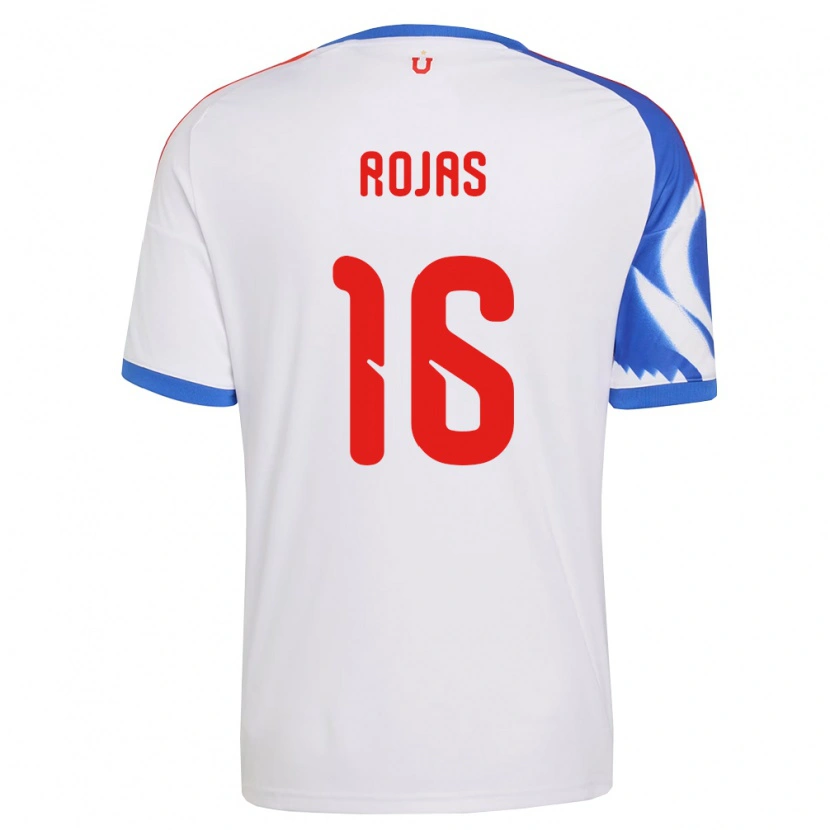 Danxen Kinder Elías Rojas #16 Weiß Marineblau Auswärtstrikot Trikot 2026/27 T-Shirt