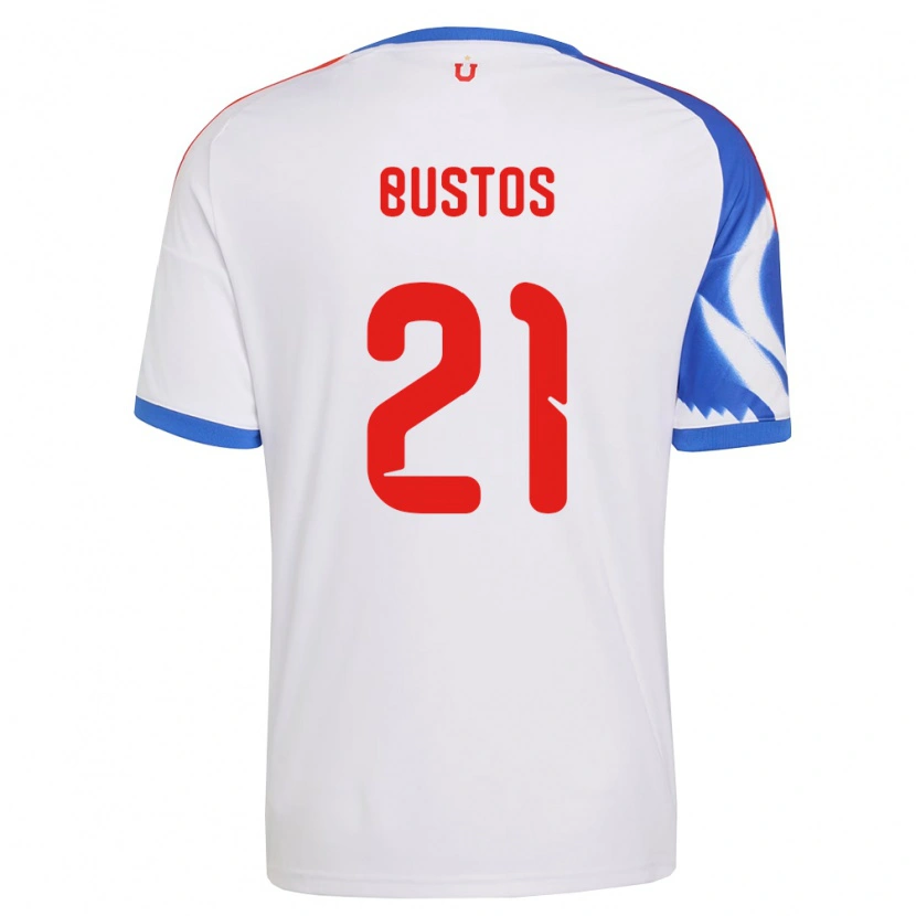 Danxen Kinder Melissa Bustos #21 Weiß Marineblau Auswärtstrikot Trikot 2026/27 T-Shirt