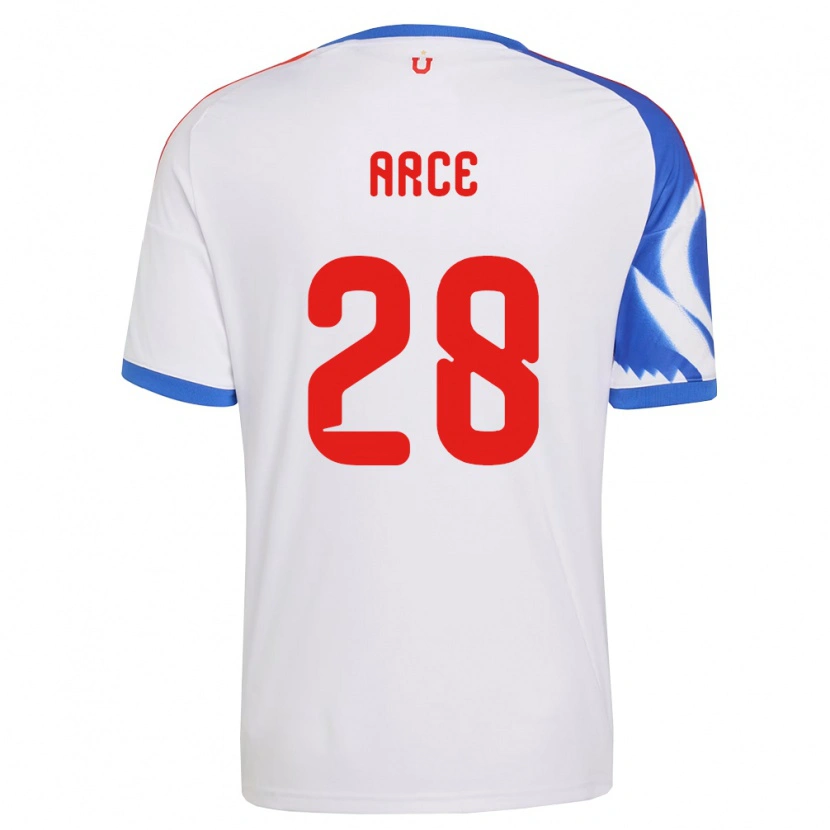 Danxen Kinder Agustín Arce #28 Weiß Marineblau Auswärtstrikot Trikot 2026/27 T-Shirt