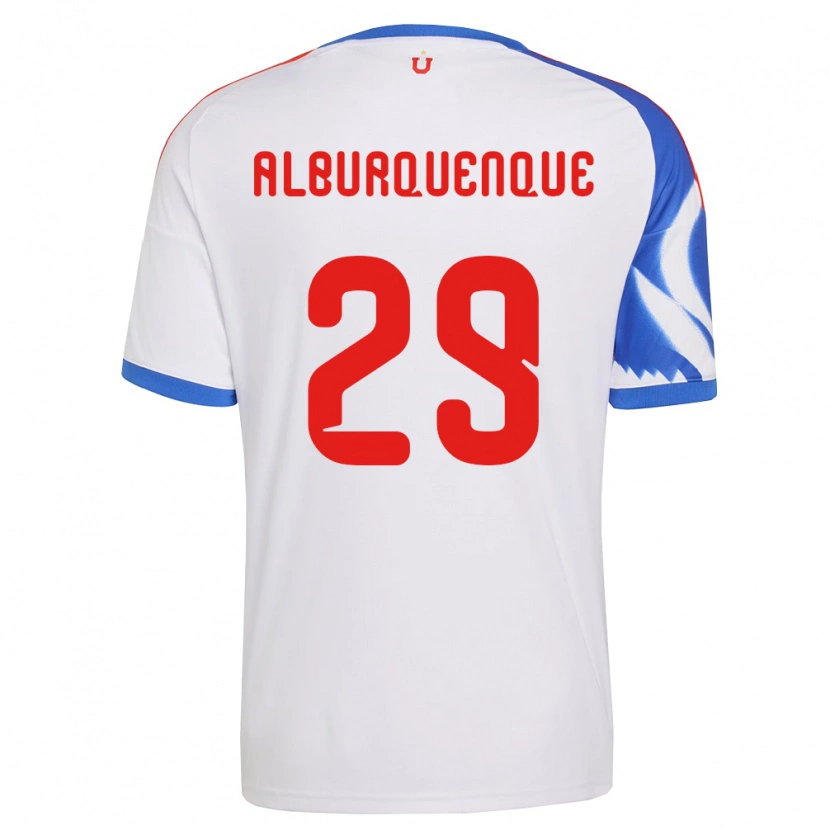 Danxen Kinder José Alburquenque #29 Weiß Marineblau Auswärtstrikot Trikot 2026/27 T-Shirt