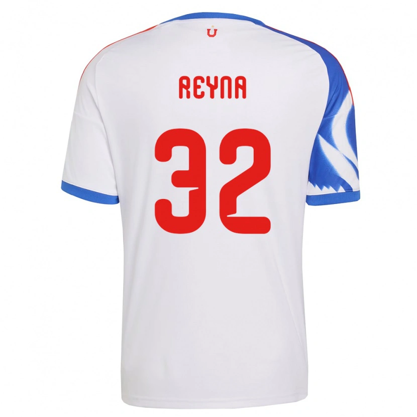 Danxen Kinder Gonzalo Reyna #32 Weiß Marineblau Auswärtstrikot Trikot 2026/27 T-Shirt