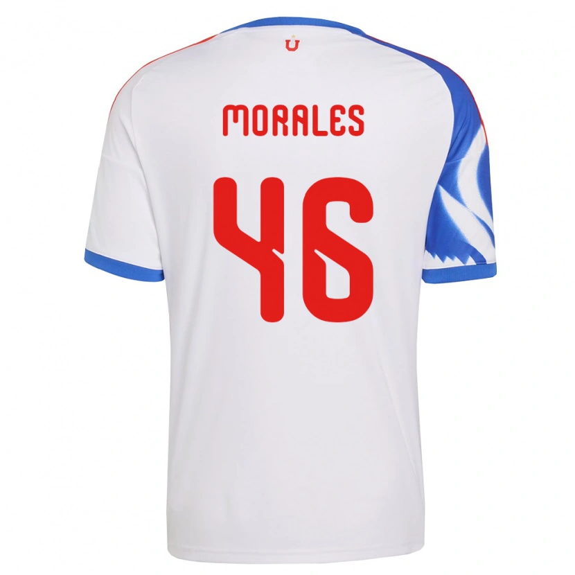 Danxen Kinder Bastián Morales #46 Weiß Marineblau Auswärtstrikot Trikot 2026/27 T-Shirt